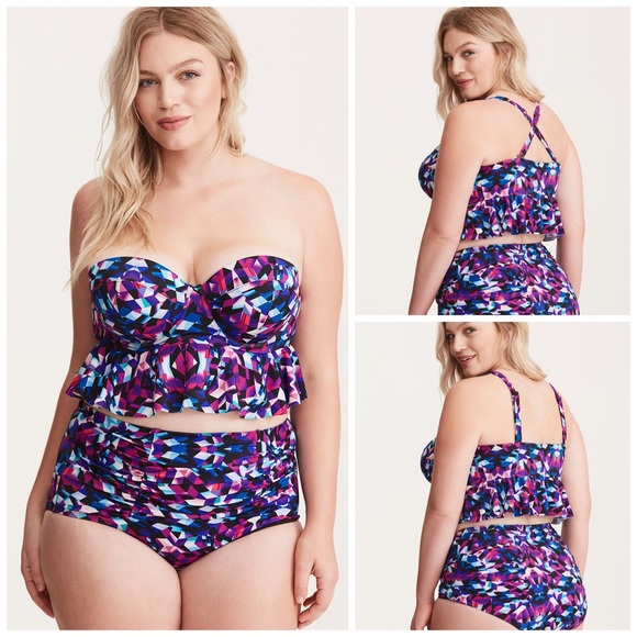 torrid Other - 💌FREE SHIPPING Torrid geo peplum bikini top 4X